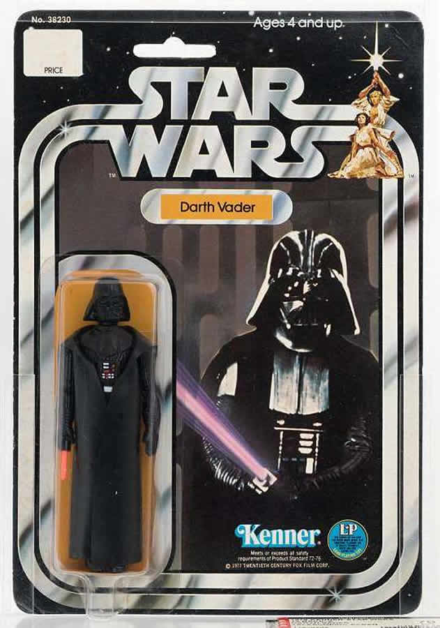 A Rare Darth Vader Action Figure in Original Packaging