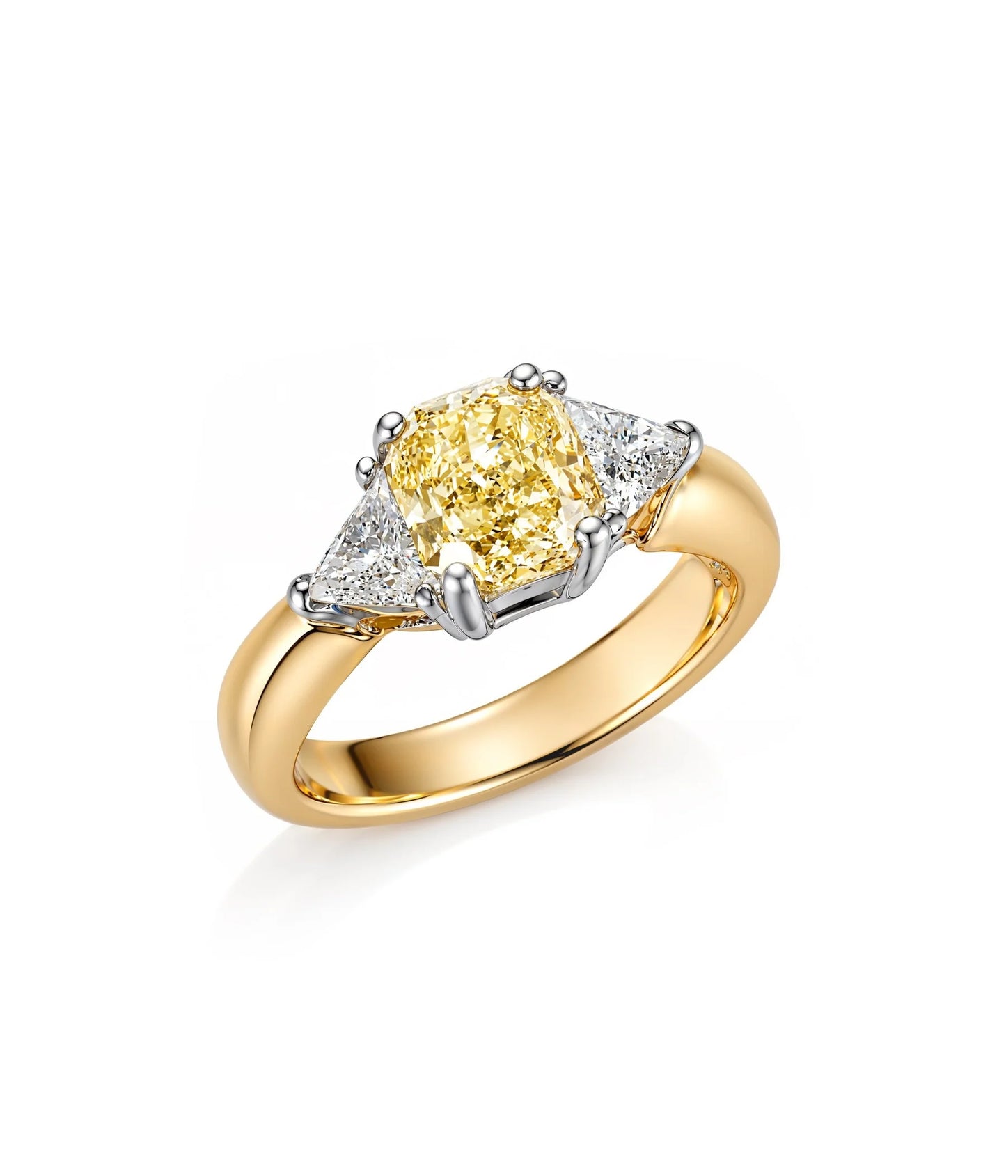 Yellow and White Gold Yellow Diamond Ring - Auction Two