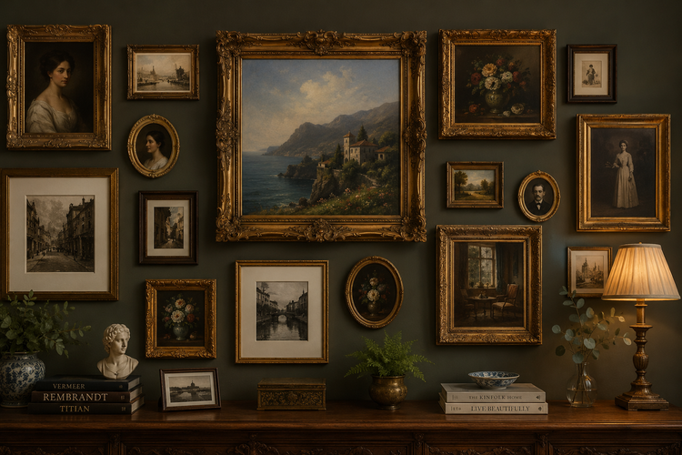 Framed Wall Decor: Paintings and Photographs