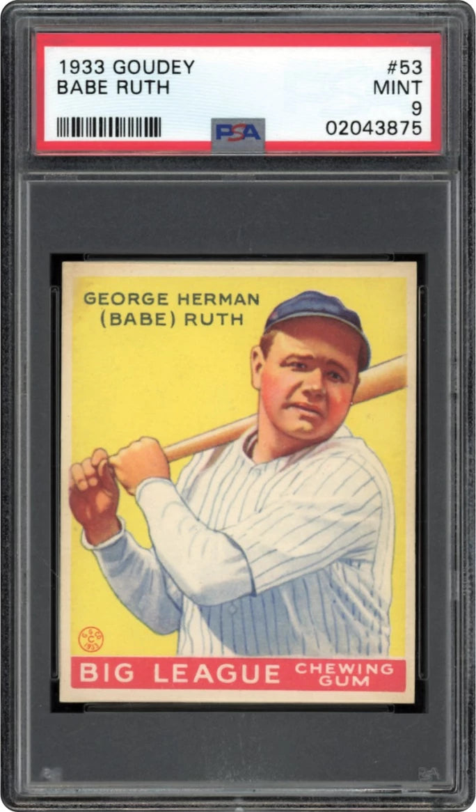 A Babe Ruth Baseball Card
