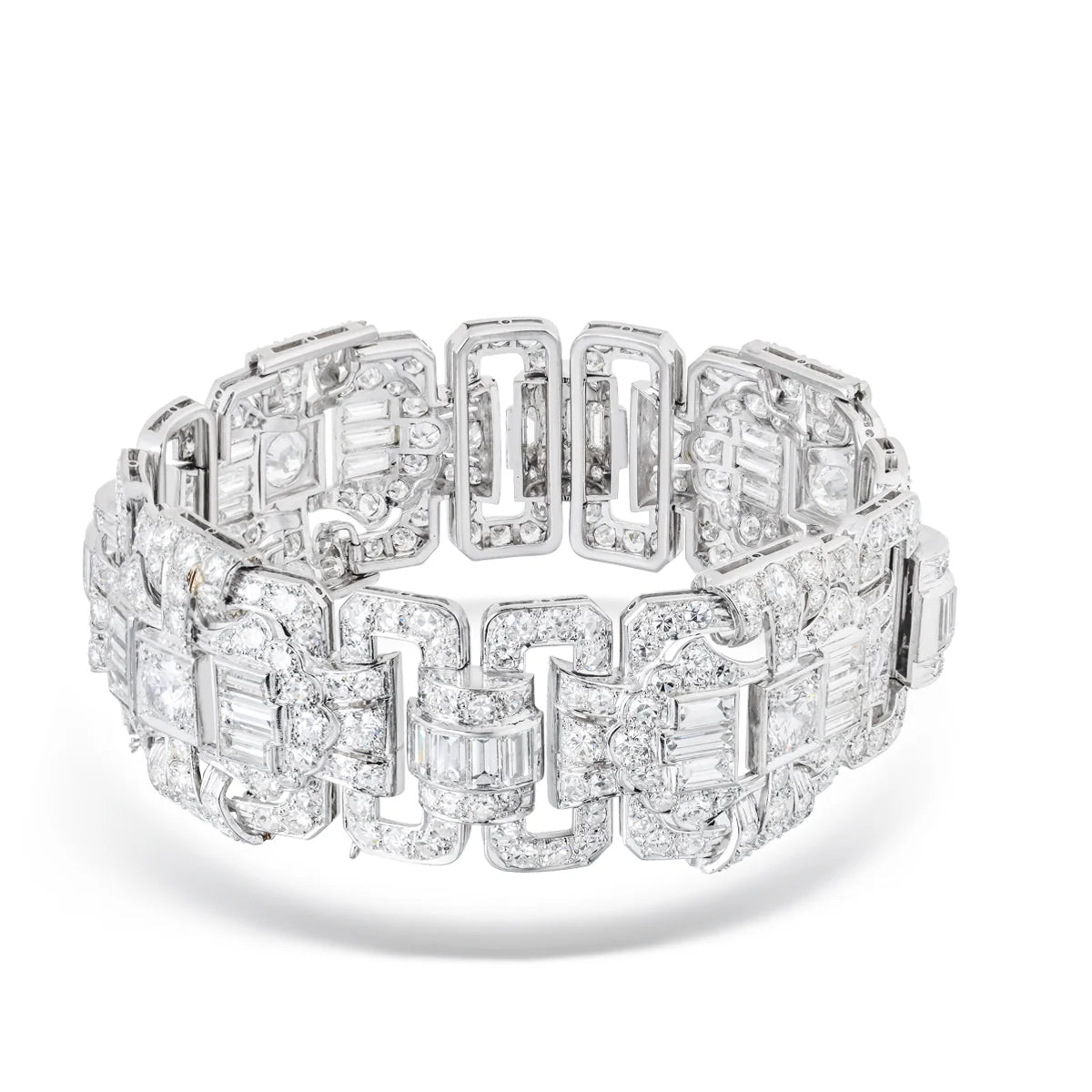Platinum Estate Diamond Bracelet