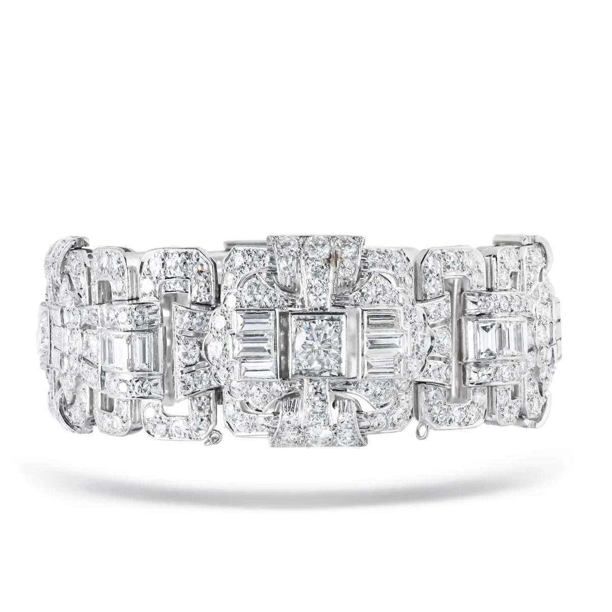 Platinum Estate Diamond Bracelet