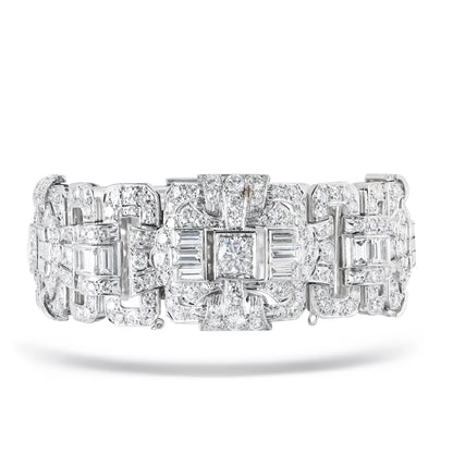 Platinum Estate Diamond Bracelet