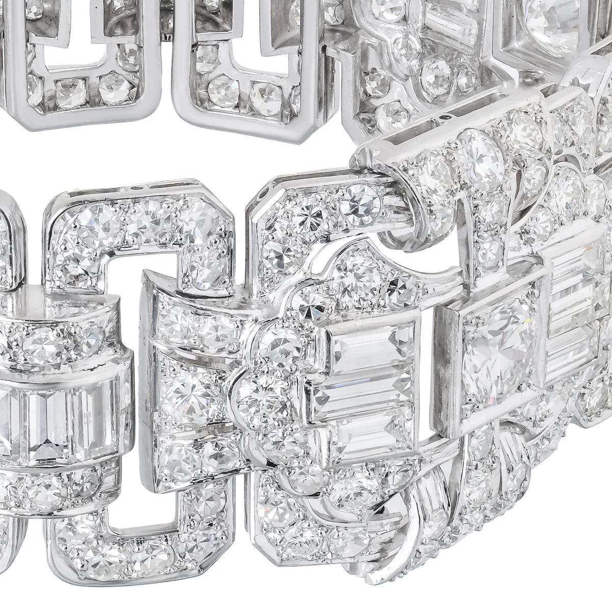 Platinum Estate Diamond Bracelet