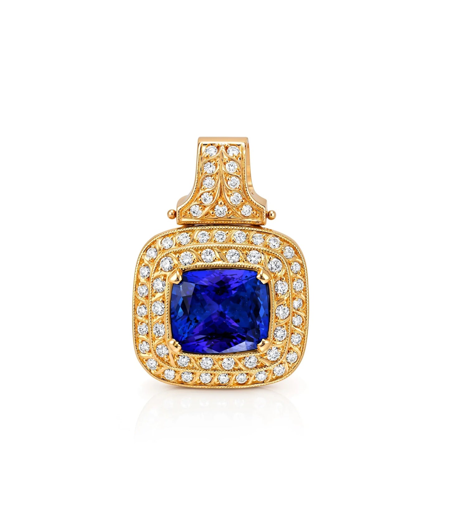 Estate Tanzanite Diamond Pendant - Auction Three