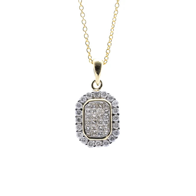 Estate Diamond Pendant & Chain - Auction 4